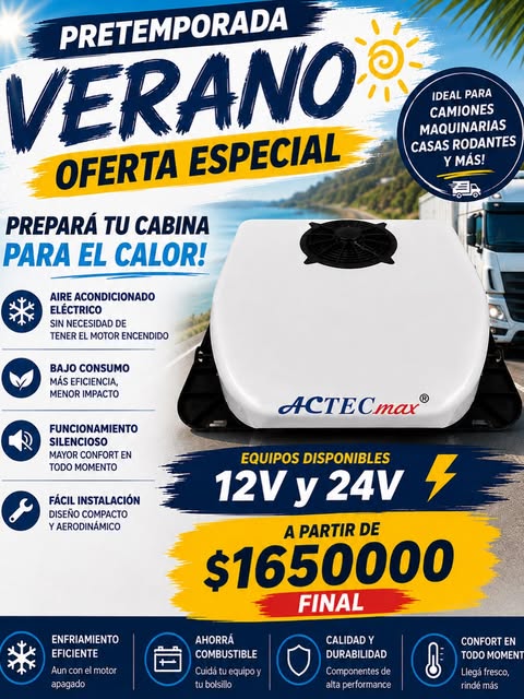 Aire acondicionado eléctrico de 12 y 24 V